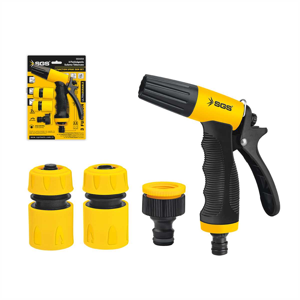 SGS4253 SULAMA TABANCASI 3 FONKSİYONLU (4 PARÇA SET)